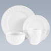 
Embossed Dinner Set 16pc Diamond White