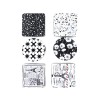 St/4 MDF Coasters *6 Designs (Paris Terrazzo Floral)