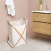 LAUREN TAYLOR - Laundry Basket with Bamboo