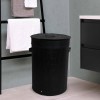 Laundry Basket Black 35x50 Bamboo