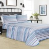 Coastal - Stripe Sheet In Microfiber