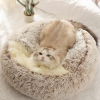 PAWS & WHISKERS - Round Plush Calming Cat Cave