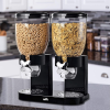 Double Dry Food and Cereal Dispenser with Portion Control