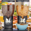 Double Dry Food and Cereal Dispenser with Portion Control