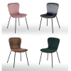 KOZIELLO PU Seat Velvet Dining Chair 