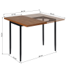 Clinton | Extendable Dining Table with Metal Legs