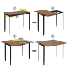 Clinton | Extendable Dining Table with Metal Legs