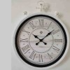 WALL CLOCK VINTAGE WHITE 61X71X7.8