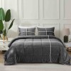 Lauren Taylor - CARLOS 3pcs Comforter Set Sherpa Patchwork