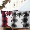 Lauren Taylor - Plaid with deer head cushion