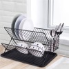 Dish Rack Wire Collapsible W/black