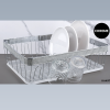 Chrome Dish Rack With Fake Diamond Decoration 