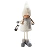 FABRIC STANDING GIRL W/FUR DRESSGLITTERED BOOTS & HEART