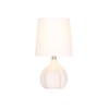 Ceramic Table Lamp White Fabric Shade