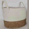 Lauren Taylor- White Round Rope Basket