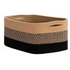 Lauren Taylor-Rectangle Tritone Rope Basket