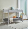 METAL BUNK BED TWIN WHITE WEISS