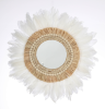 FEATHER MIRROR ROUND