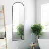 Arch Aluminum Mirror Black