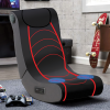 Foldable Floor Rocker Gaming Chair with massager