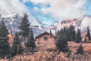 Autumn Scene Printed Canvas