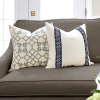 Athena faux-linen cushions