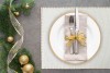 Linen Lurex Placemats Silver set of 2 - Magasins Hart | Hart Stores
