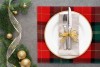 Lurex Plaid Placemats Red Gold set of 2 - Magasins Hart | Hart Stores