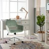 Ross - Velvet Cactus Office Chair With Gas-lift