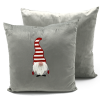 Cushion 18X18 W/3D Gnome Beard Grey