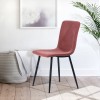 Maxim - Velvet Dining Chair with Metal Legs