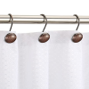round 12pk metal shower hooks black 12/b