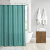 Solid Jacquard Waterproof Shower Curtain 70x72