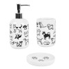 SPA- DOGS 3 PCS Bathroom Ceramic Set