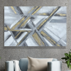 Abstract Gold/Grey Canvas 75X115