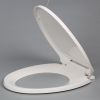 TOILET SEAT ELOGATED 42X35 SOFT CLOSE WITH TOP FITTING