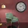 WALL CLOCK F22 BLACK VINTAGE 61X61X7.8
