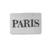 Lt Paris Bath Mat 20x30 White