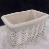 WICKER BASKET WHITE 30X20X18