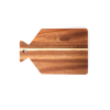 ACACIA CUTTING BOARD W/ HANDLE W/ KNIVES 27.5*22*1.5CM