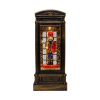 Xmas Phone Booth W/nutcracker-9x9x22-vintage Color