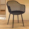 ZARAGOZA ARMCHAIR POWDER
COATED LEGS BLACK LEGS