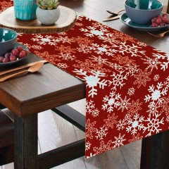 CHRISTMAS TREES CHENILLE RUNNER