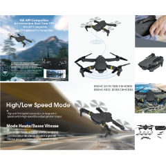 4k Wifi Daul Camera Rc Foldable Drone