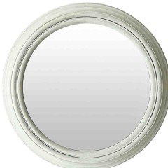 Lauren Taylor - Round Mirror With White Frame