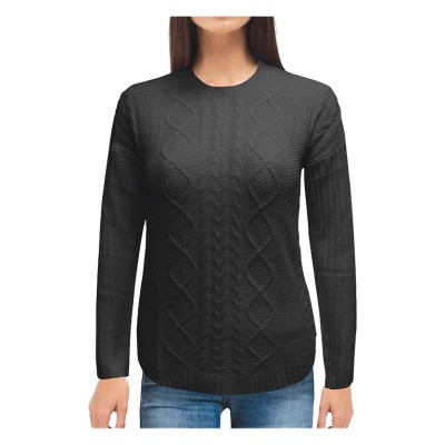 Pull en tricot torsadé marbré