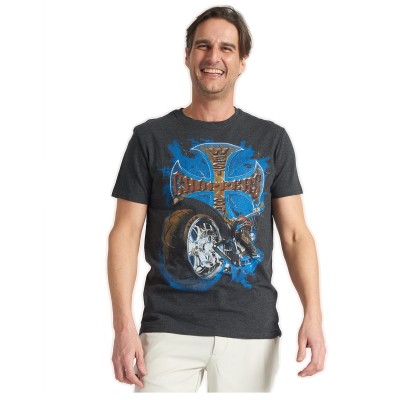 Polargear - T-shirt graphique charcoal - Moto
