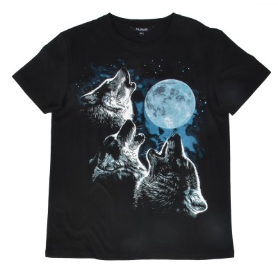 Polargear - T-shirt graphique noir - Loup