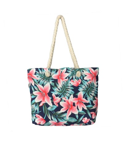 Floral Beach Bag