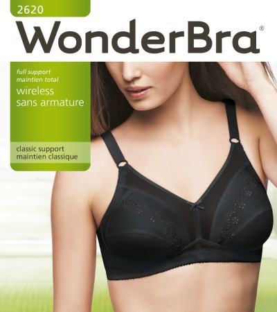 WonderBra Maintien Totale sans armature Noir- W2620 